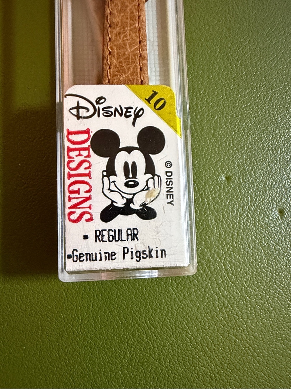 Disney Kids Tan Brown Leather Watch Strap with Gold Buckle - Picture 3 of 3